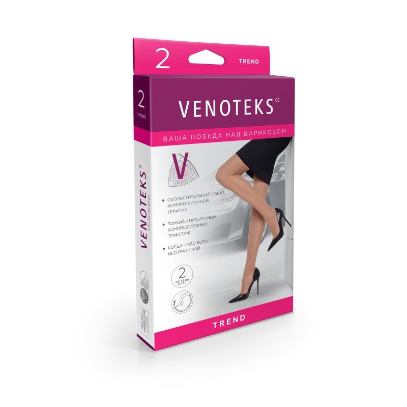 Компрессионные гольфы 2С105 VENOTEKS, 2 класс купить в OrtoMir24